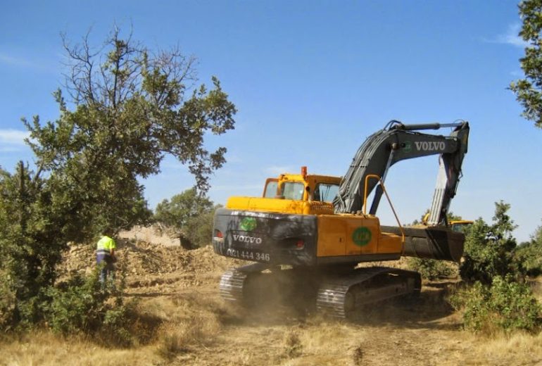 Obras conexión Sotosalbos a la presa del Ceguilla