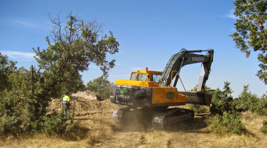 Obras conexión Sotosalbos a la presa del Ceguilla