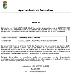 -Anuncio información pública – 13 septiembre 2022